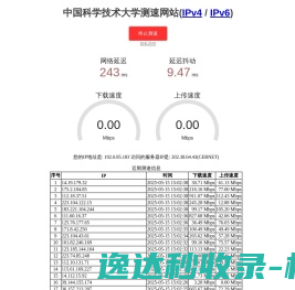 中国科学技术大学测速网站